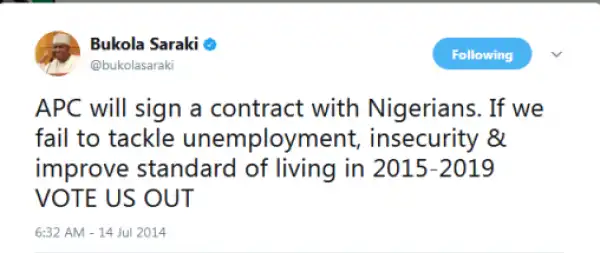 Check out Senate President Bukola Saraki